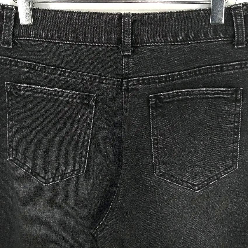 보브 여성 버튼플라이 데님팬츠 블랙64 (HU43619) 4