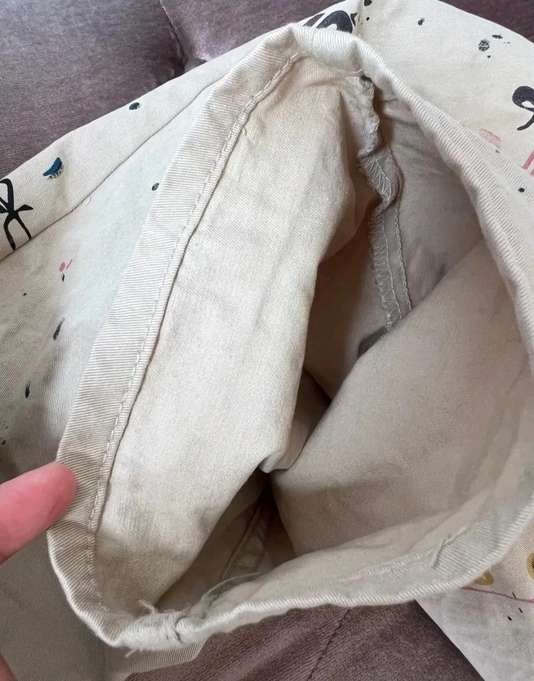 디에디터 남성 베이지 핸드페인팅 코튼치노 배기팬츠 8