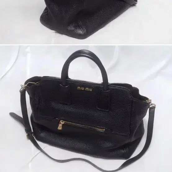 미우미우 (miu miu) 비텔로 카리브 금장 블랙 2웨이 빅토트.숄더백 5