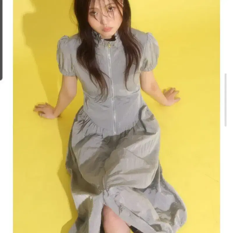 루루서울 Yucca Nylon Dress (Gray)사이즈M 새상품 5