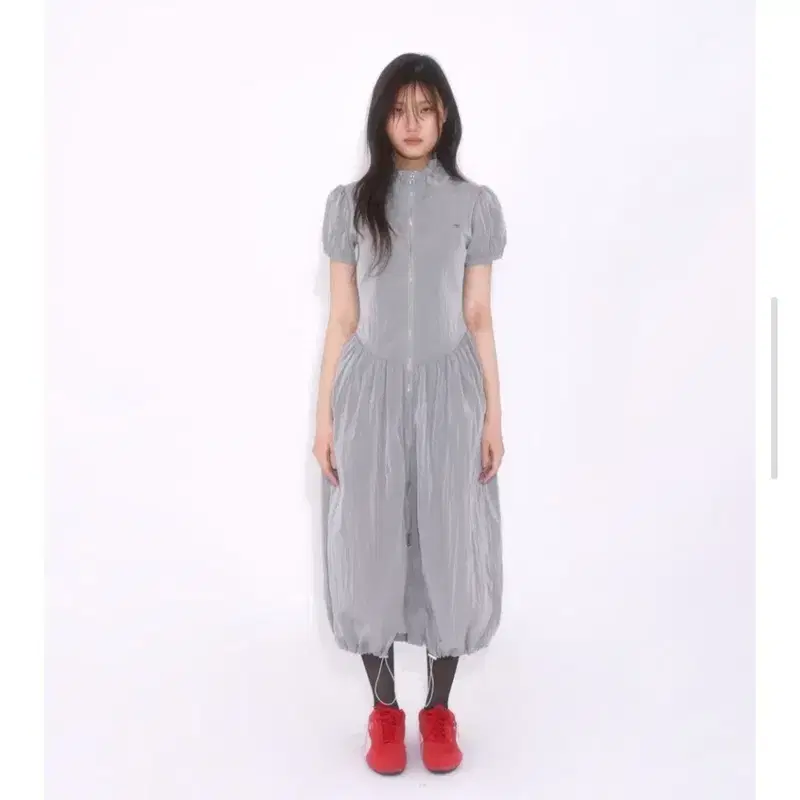 루루서울 Yucca Nylon Dress (Gray)사이즈M 새상품 2
