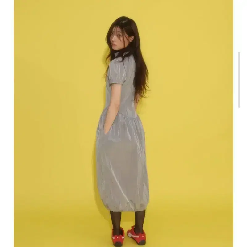 루루서울 Yucca Nylon Dress (Gray)사이즈M 새상품 6