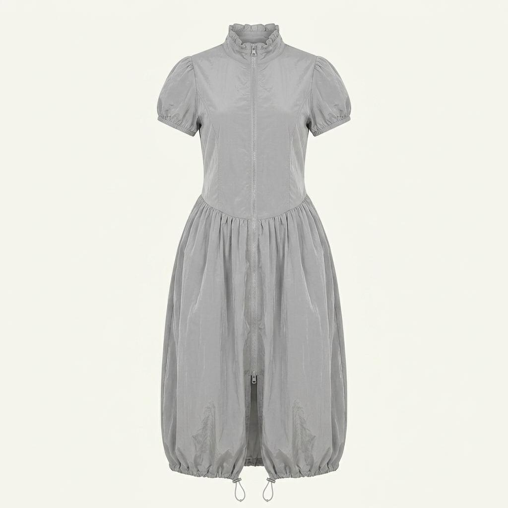 루루서울 Yucca Nylon Dress (Gray)사이즈M 새상품 1