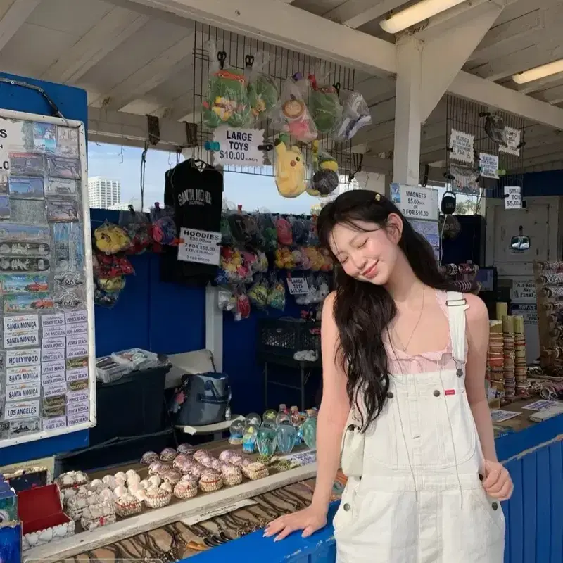 더바넷 오아시스 헤링본 데님 오버롤 팬츠 3