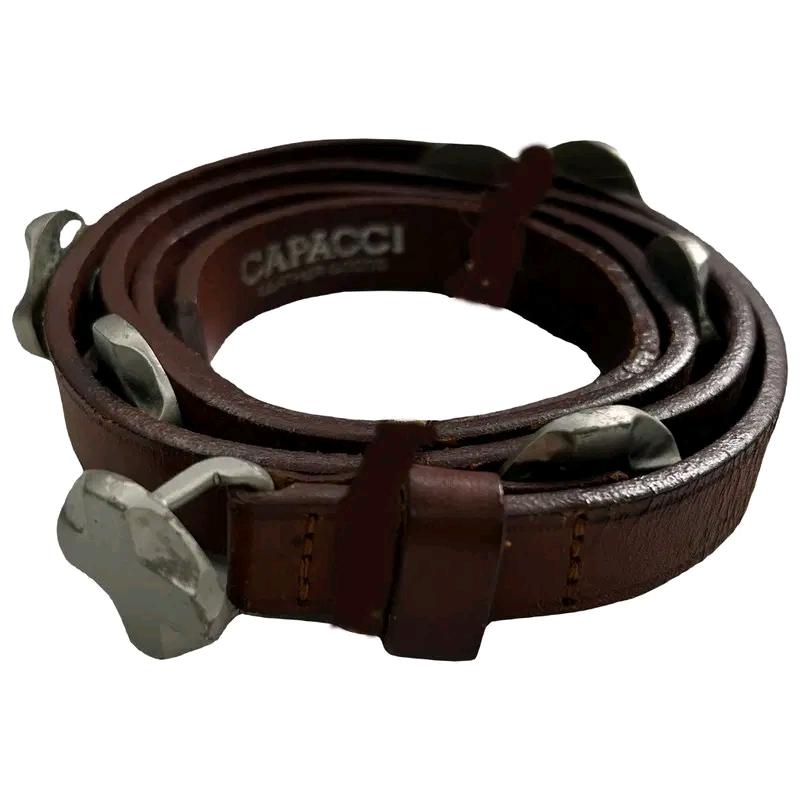 CAPACCI leather belt brwon 2
