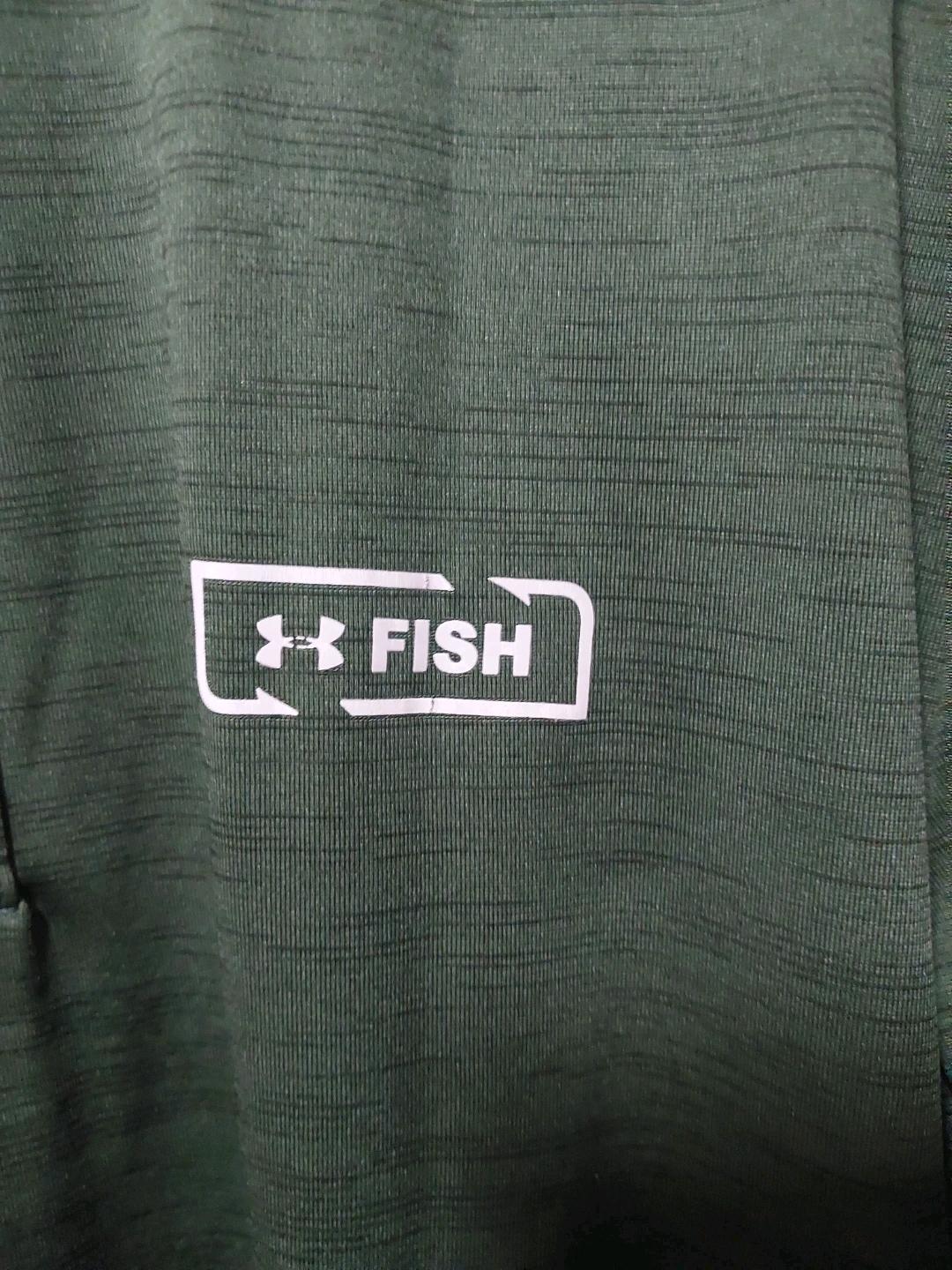 언더아머 FISH 반팔 카라티 L 딥그린 7