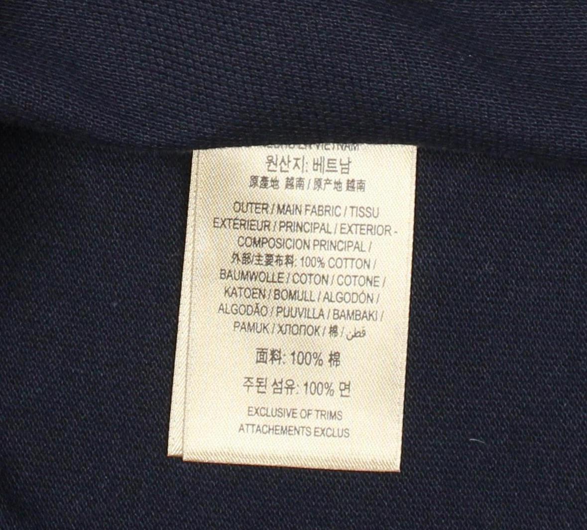 버버리 네이비 카라티셔츠 XL 4