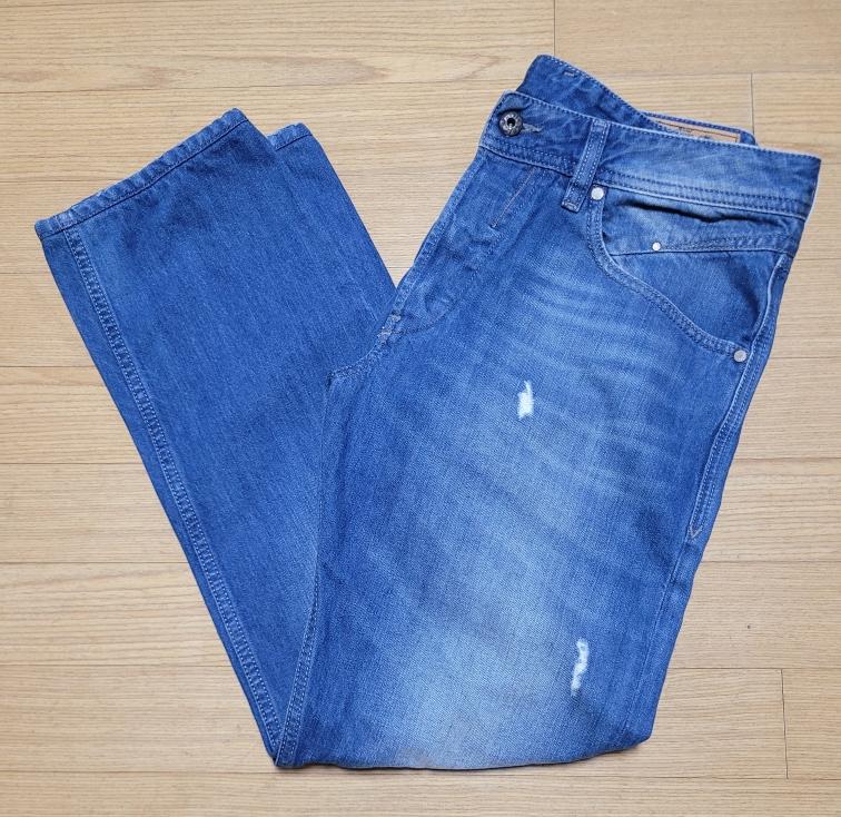 디젤  워싱 진청 바지 2