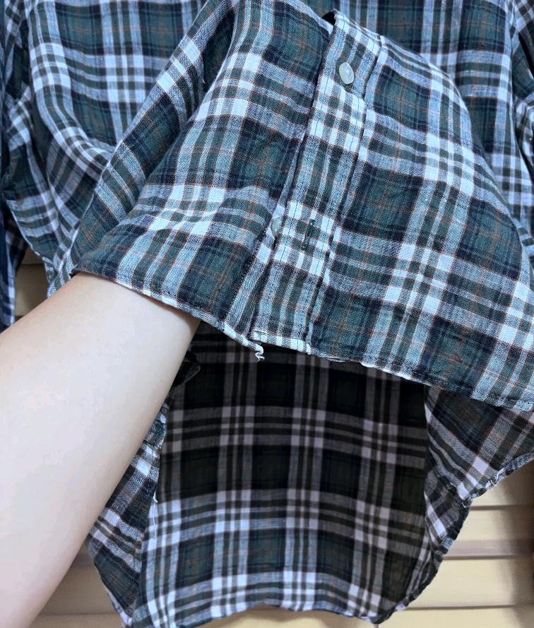 마시모뚜띠 남성 체크린넨셔츠 6
