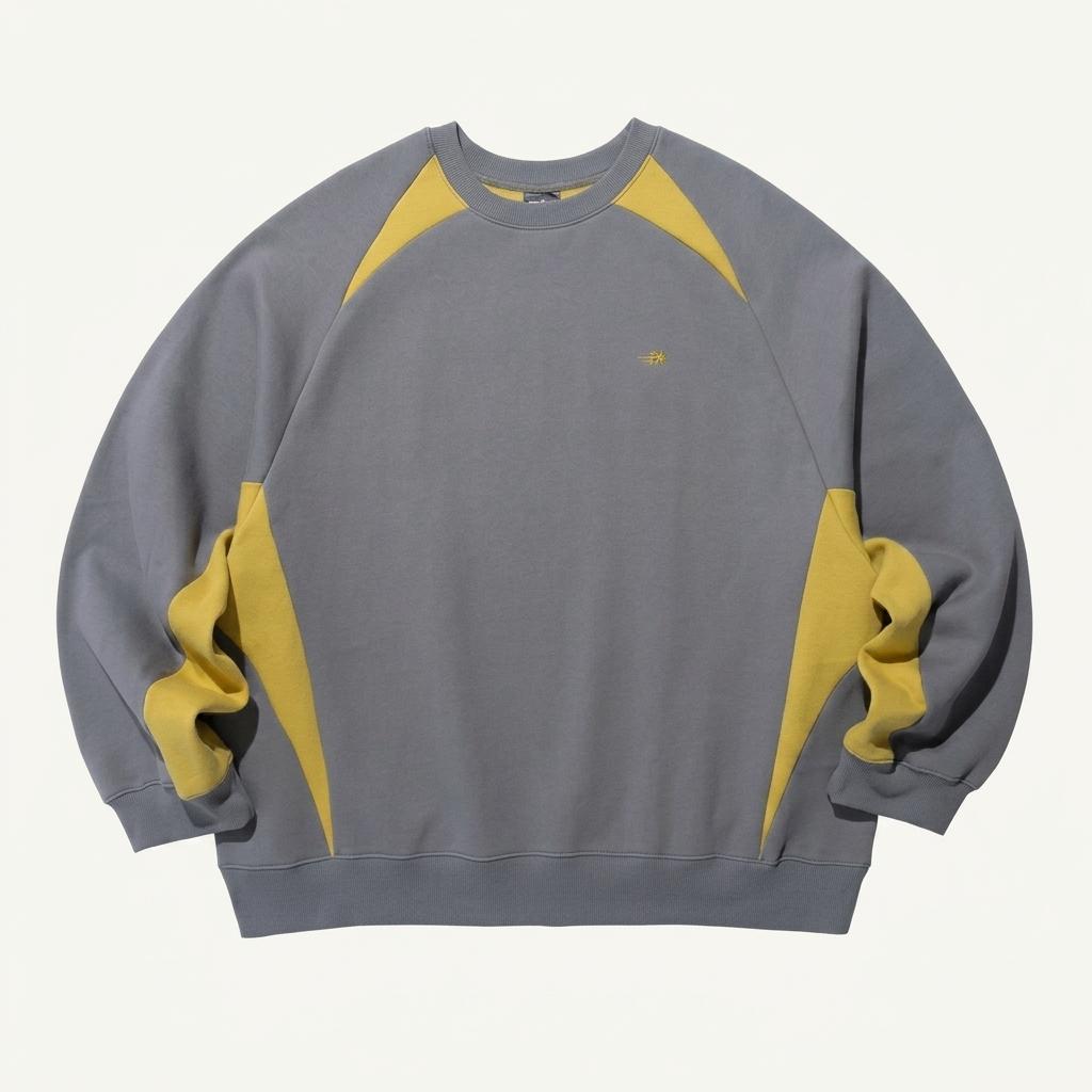 sporty line sweatshirts [grey]