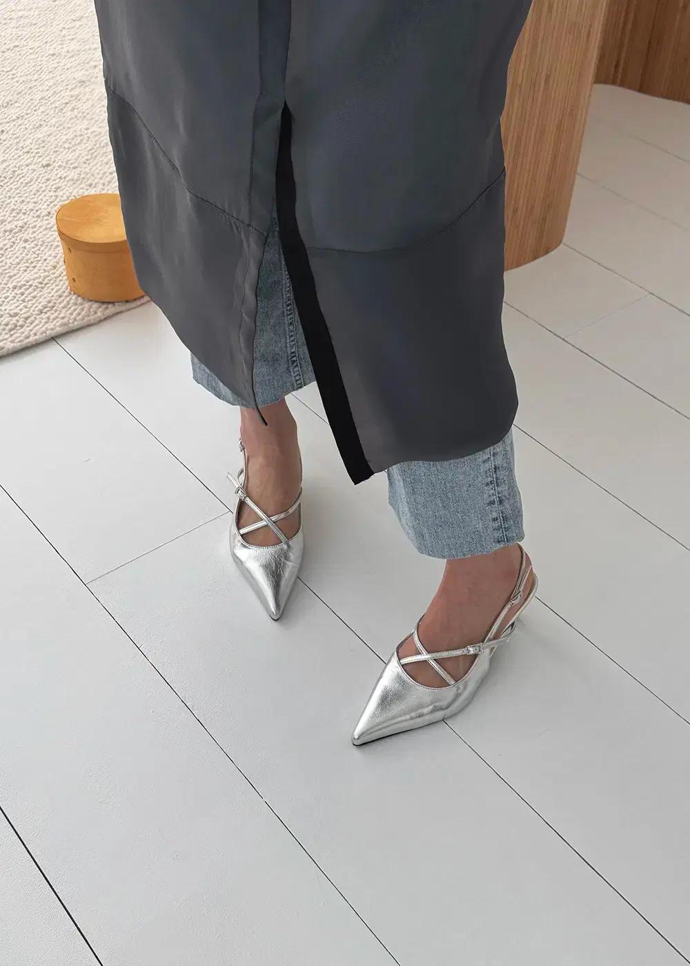 @9516 블랙 230-홀터스트랩 5cm 스틸레토 샌들-새상품 9