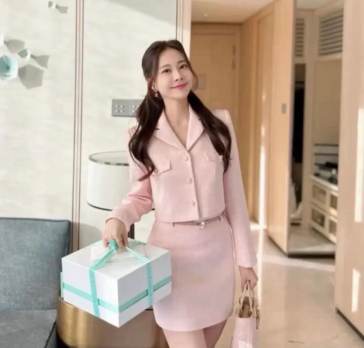 (m) 로아르 벚꽃 트위드 셋업 2