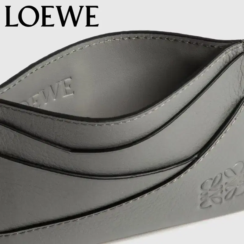 [정품] LOEWE 로에베 그레이 퍼즐 엣지 플레인 카드지갑 2