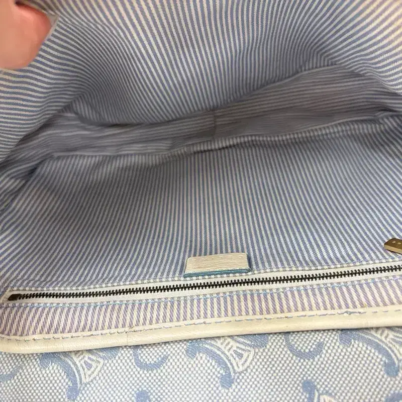 셀린느 마카담 데님 숄더 블루 9
