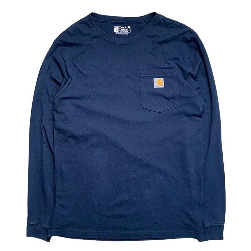 CARHARTT 루즈핏 롱슬리브 네이비 S 2