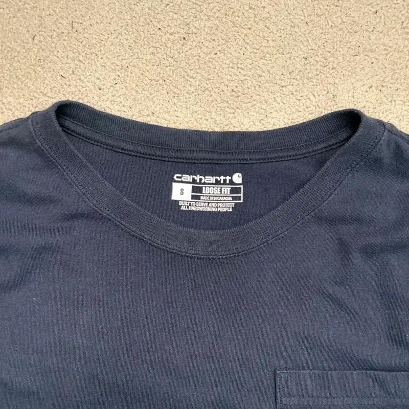 CARHARTT 루즈핏 롱슬리브 네이비 S 5