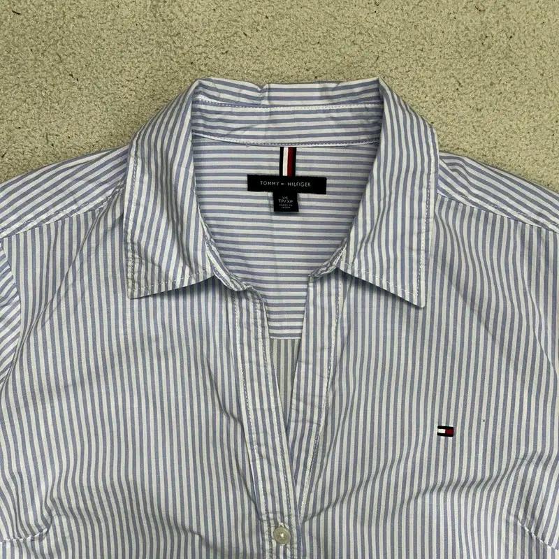 TOMMY HILFIGER 스트라이프 롱셔츠 XS 4