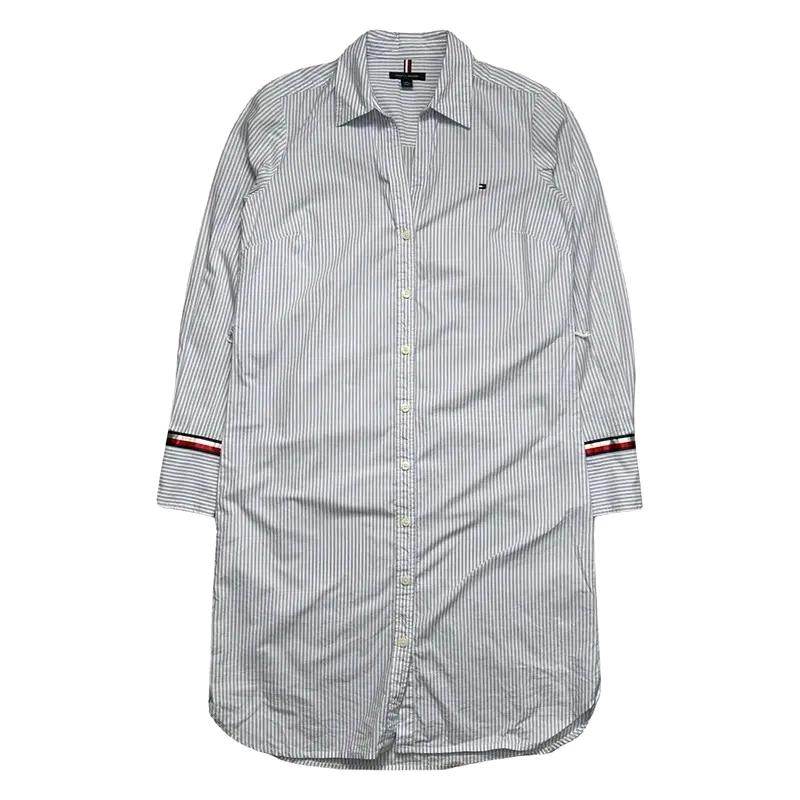 TOMMY HILFIGER 스트라이프 롱셔츠 XS 2
