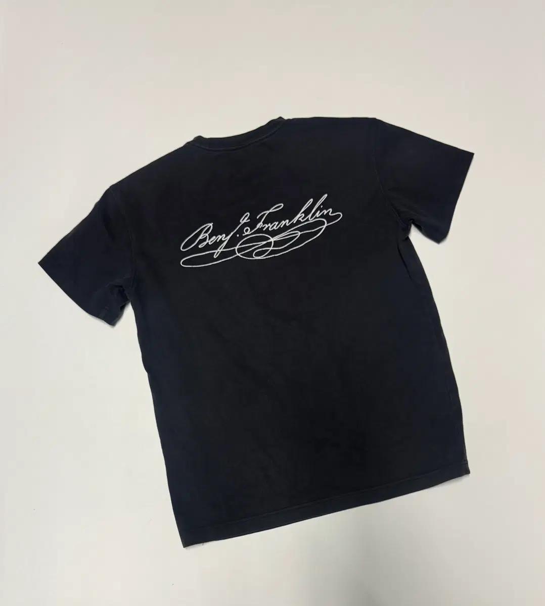 여성 뉴에라 New Era 벤자민 프랭클린 반팔 티셔츠 S 블랙 3