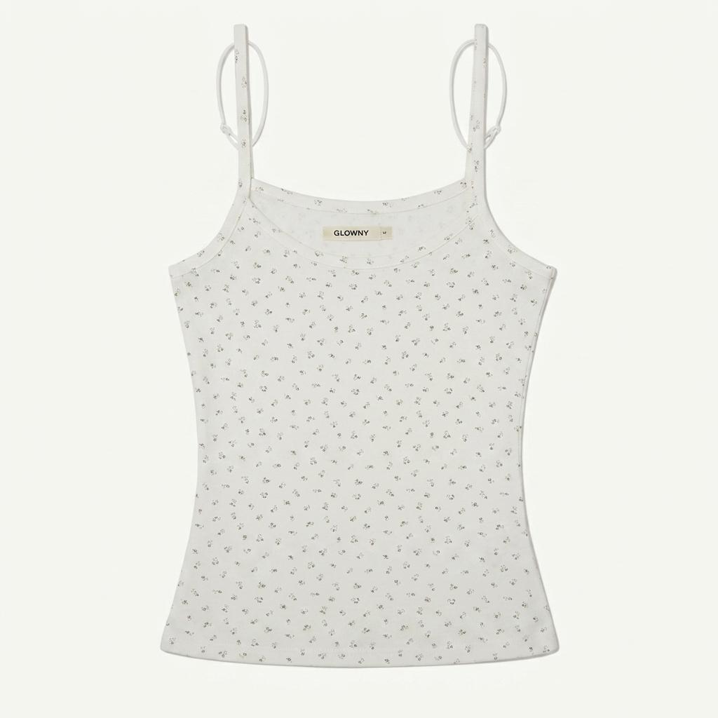 글로니 PROVINCE EYELET TANK CREAM BLOOM 나시