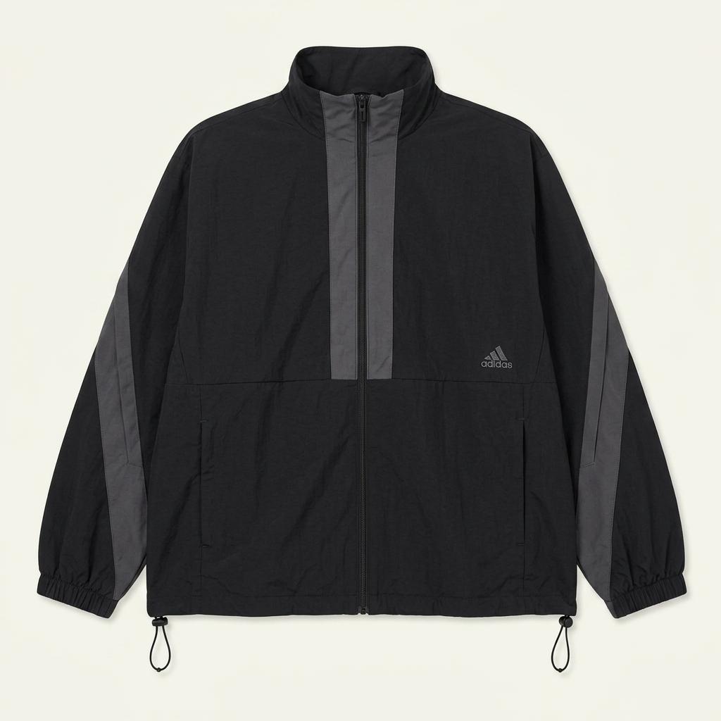 아디다스 22년도 워드 우븐 바람막이 자켓 2XL 블랙 밑단 스트링 1