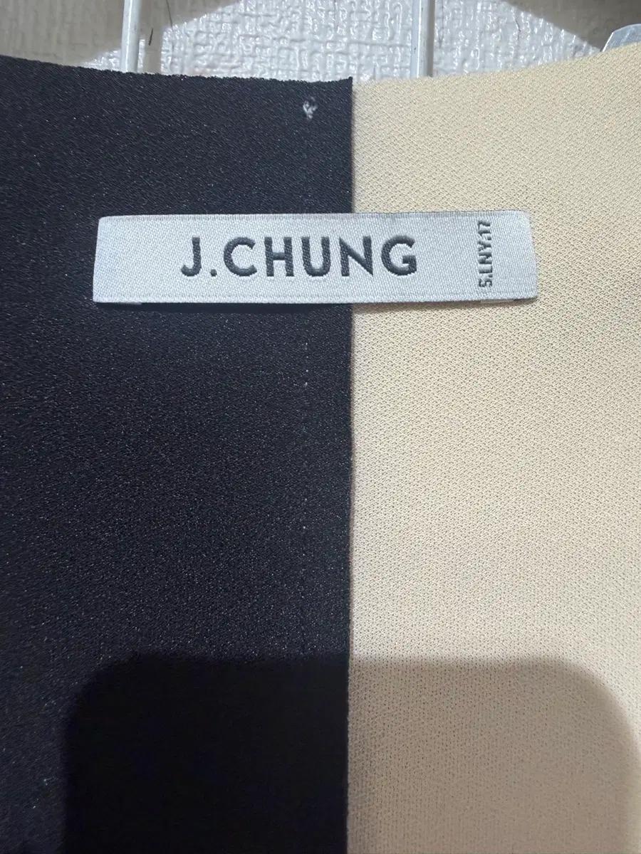 제이청 배색 원피스 베이지 3