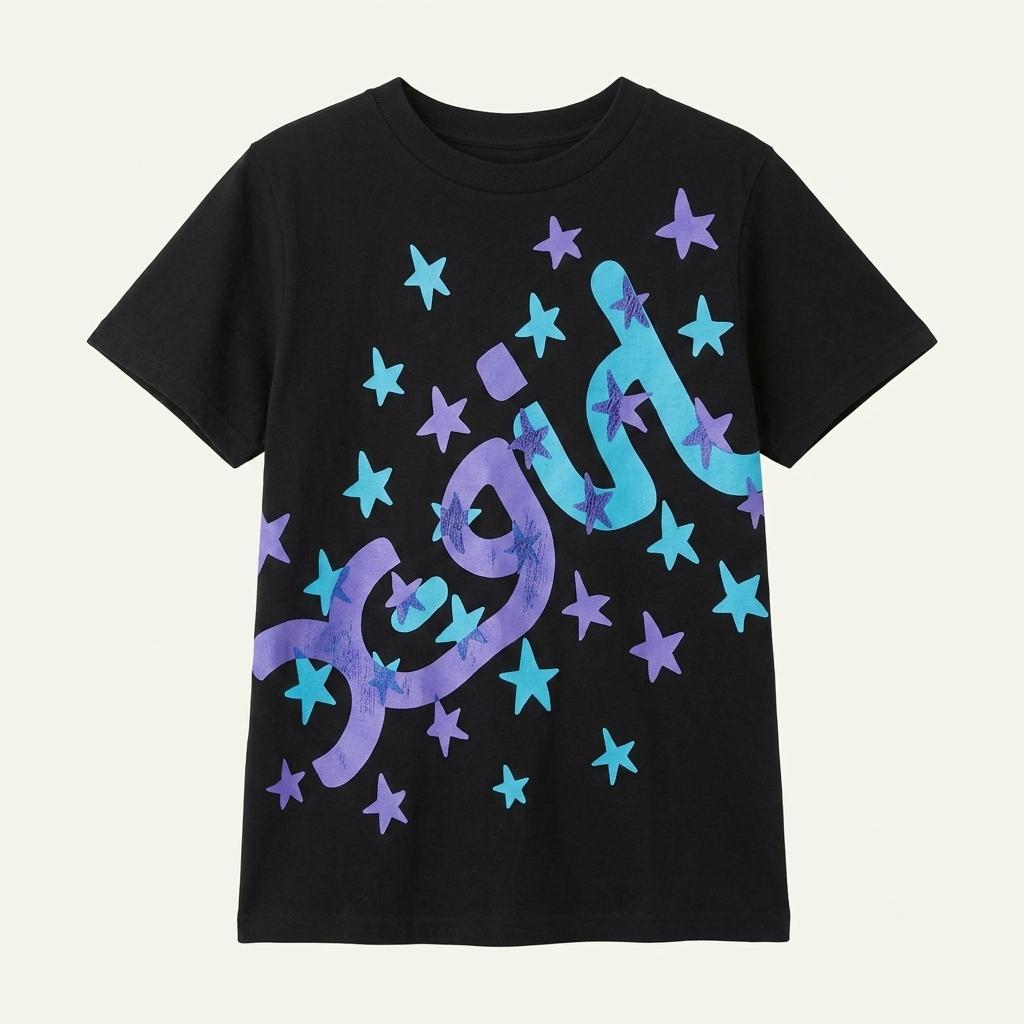 X GIRL 엑스걸 스타 반팔 티셔츠 Made in JAPAN