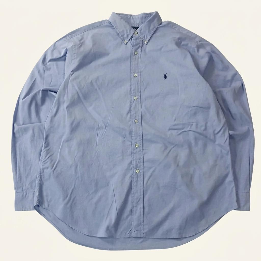 CA742 XL 폴로 90s 홍콩판 클래식블루 셔츠 남방 1