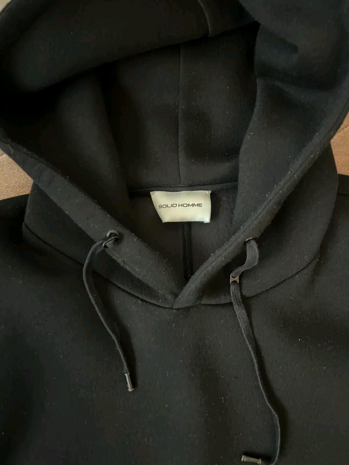 솔리드옴므 남성블랙네오플랜후드티셔츠긴팔후드티50 5