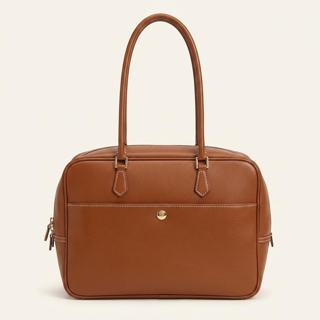 던스트 클래식 28 LEATHER BAG TAN 1