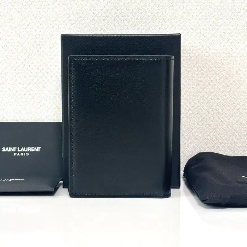 생로랑 YSL 로고 금장 모노그램 미니 반지갑 3