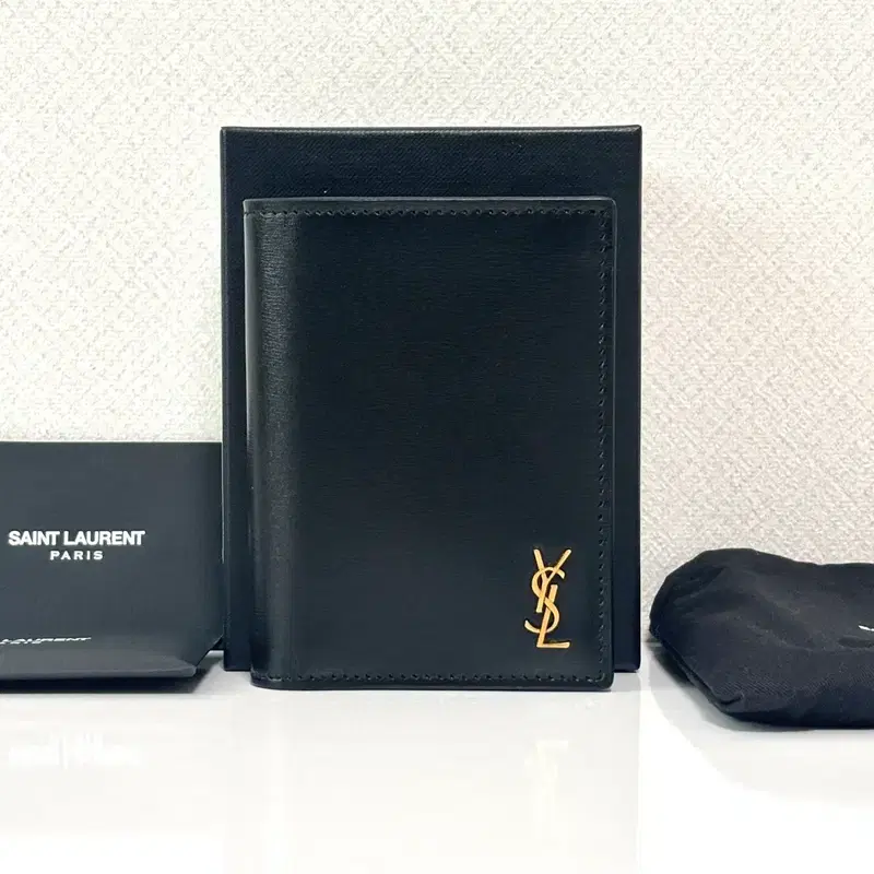 생로랑 YSL 로고 금장 모노그램 미니 반지갑 2