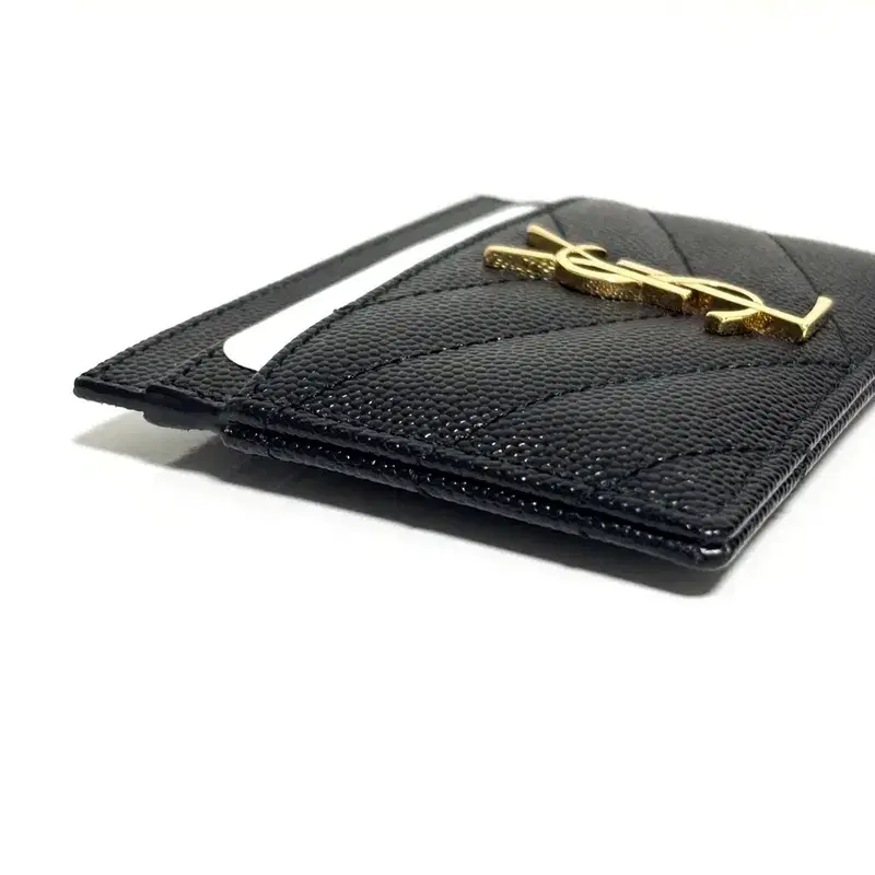 생로랑 YSL 로고 금장 마틀라세 카드지갑 8