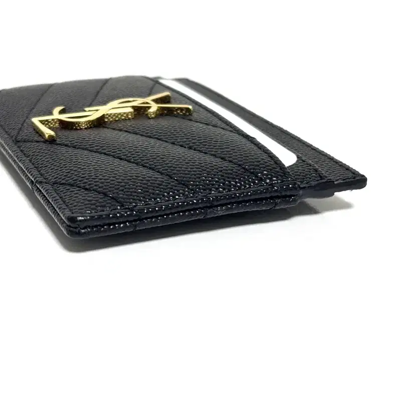 생로랑 YSL 로고 금장 마틀라세 카드지갑 9