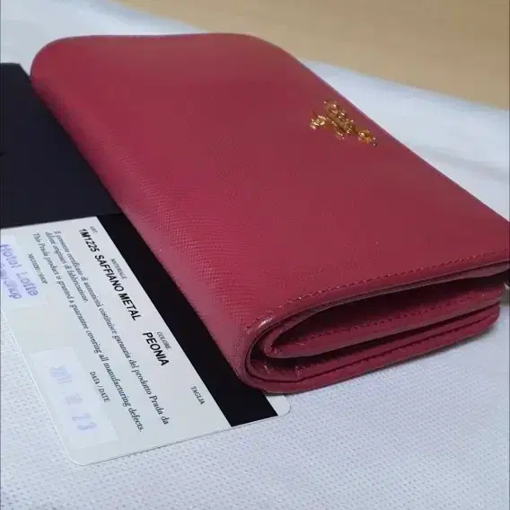 프라다 사피아노 반지갑/지갑 핑크 정품A급(보증서O) 7