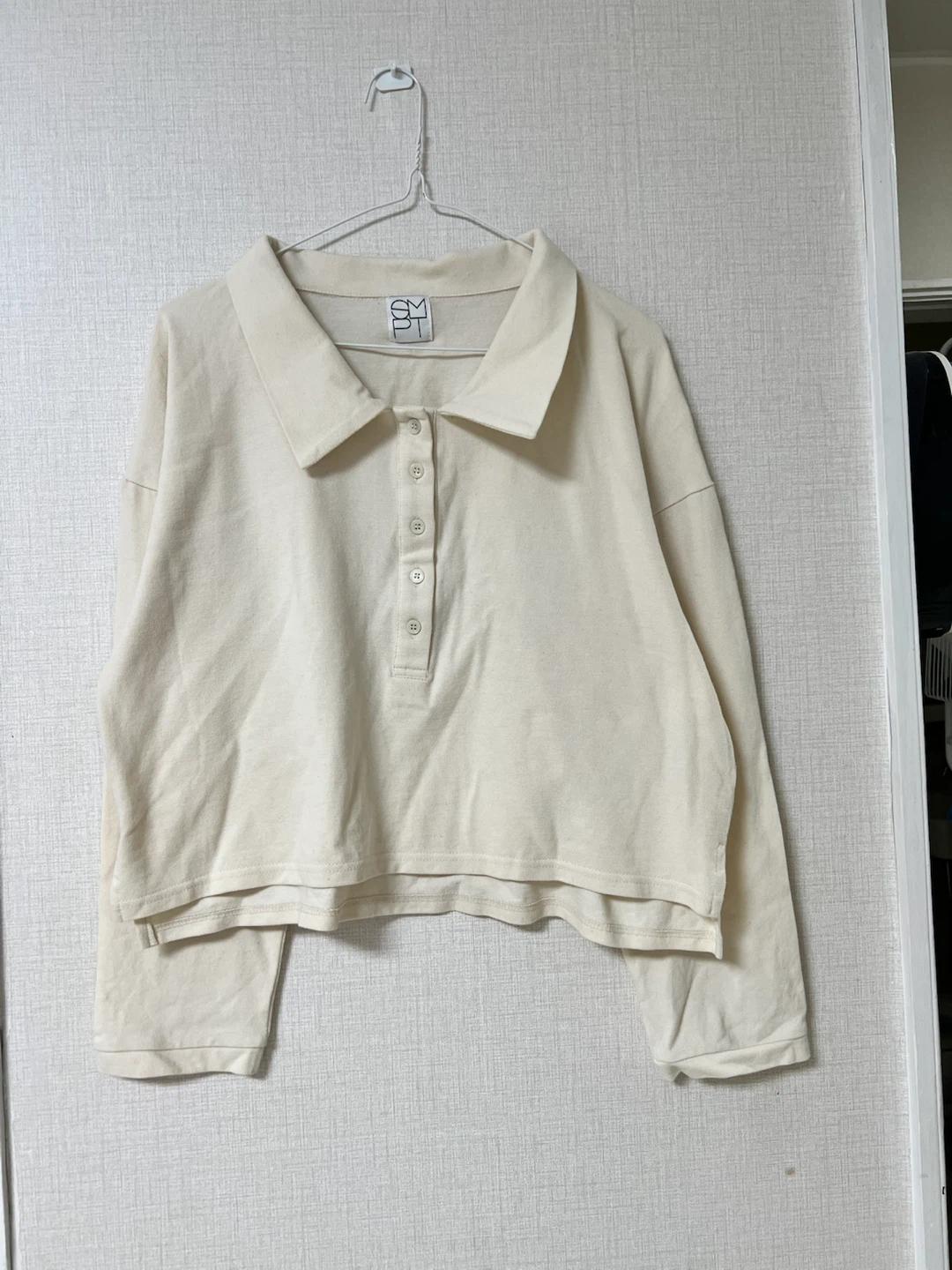 STUDIO simplement 크롭 셔츠 아이보리 2
