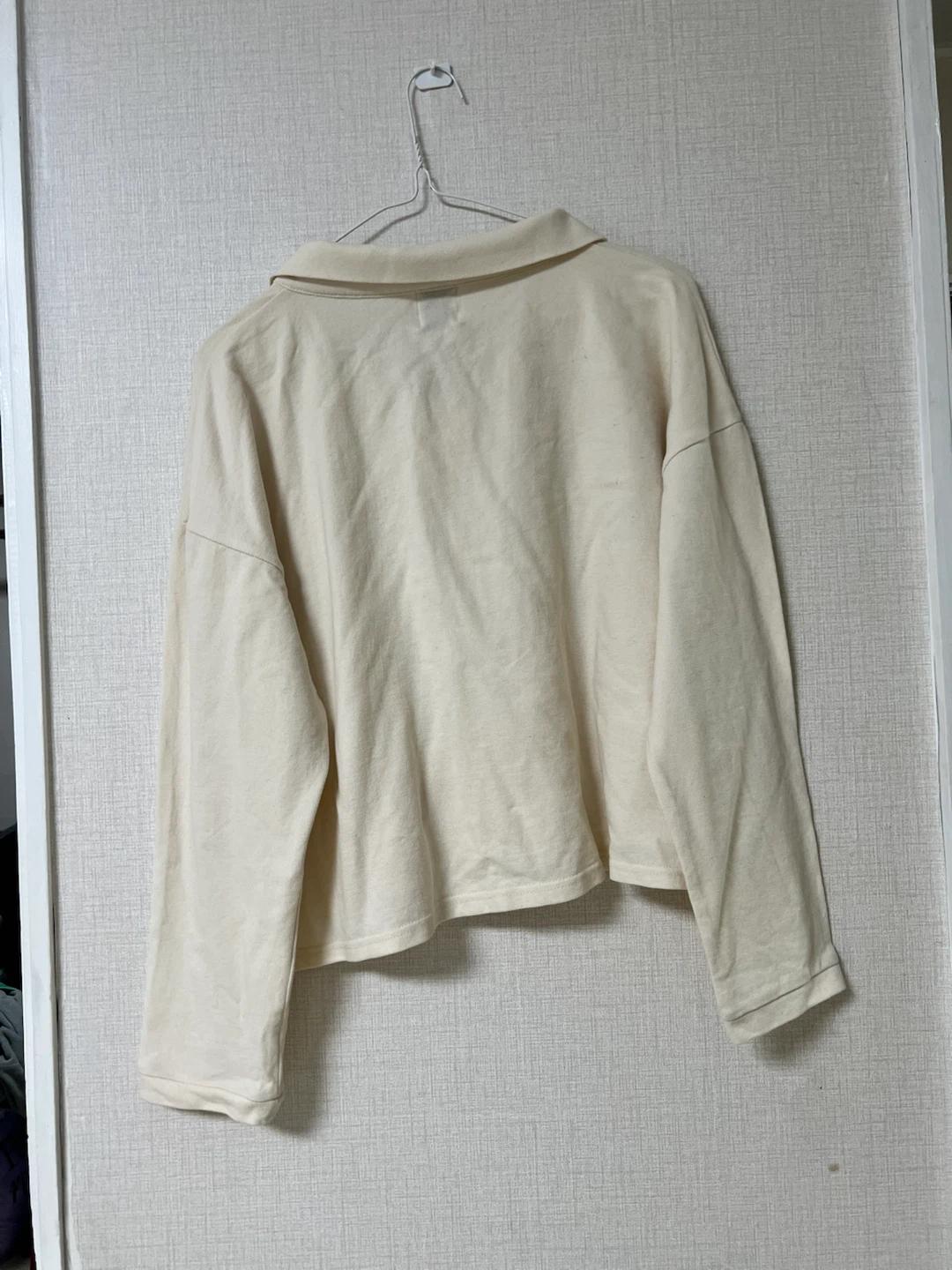 STUDIO simplement 크롭 셔츠 아이보리 3