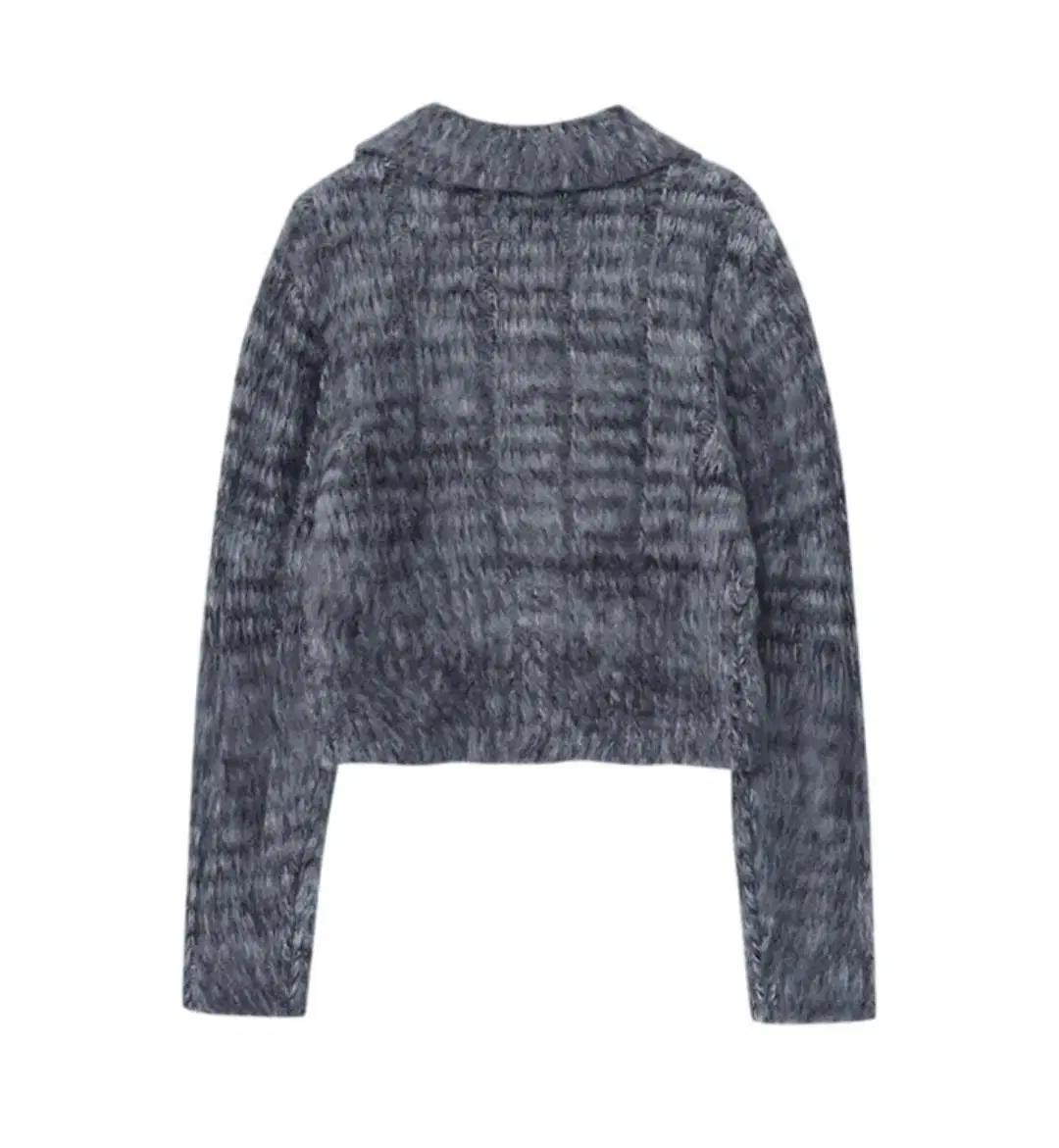 에트몽 color blend brush knit cardigan,navy 8