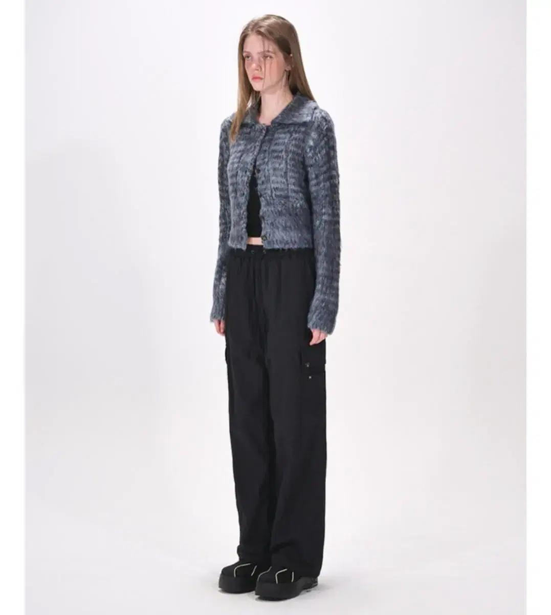 에트몽 color blend brush knit cardigan,navy 5