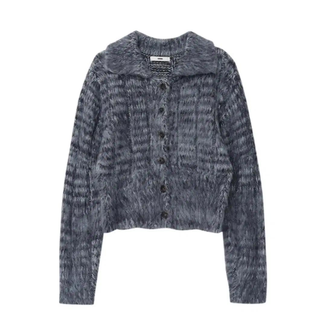 에트몽 color blend brush knit cardigan,navy 7