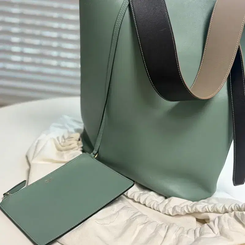 셀린느(Celine) 트위스트 카바스 민트컬러 9