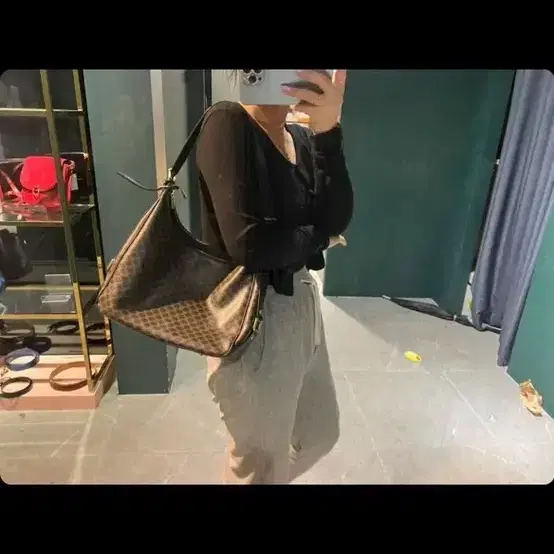 셀린느 블랙 마카담 호보백 9