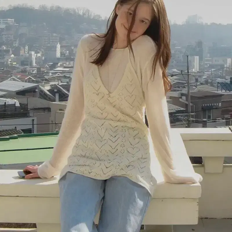 썸웨어버터 Heart skashi knit dress 4