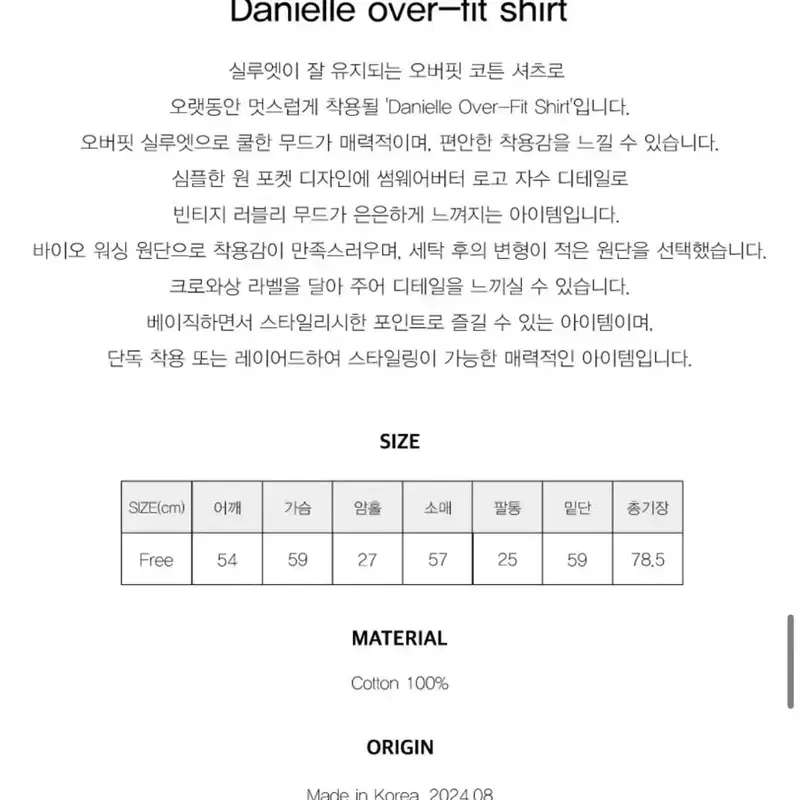 ( 새상품 ) 썸웨어버터 오버핏 셔츠 5