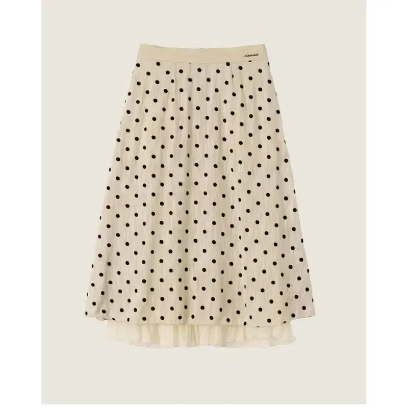 시엔느 쉬폰 스커트 Ponte Skirt 베이지 4
