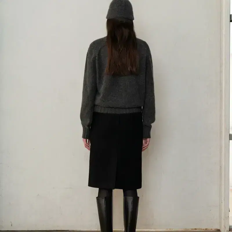 낫띵리튼 린다 울스커트 카멜 S사이즈 6