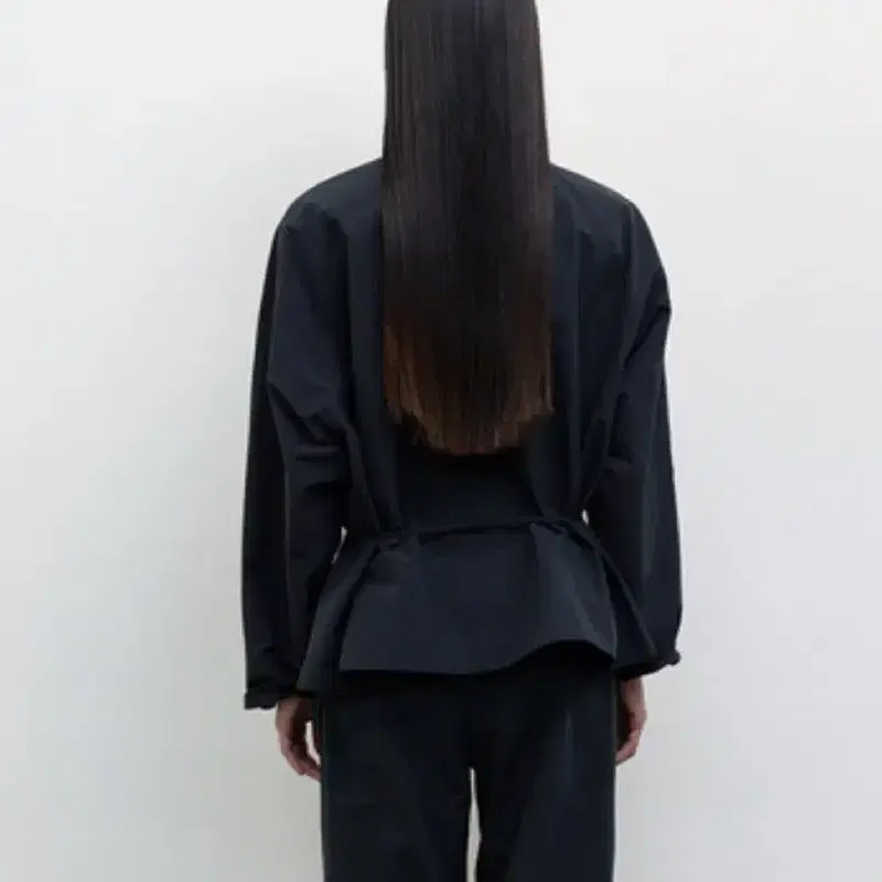 [새상품/택O] 르917 스카프 숏 트렌치(네이비 36 5