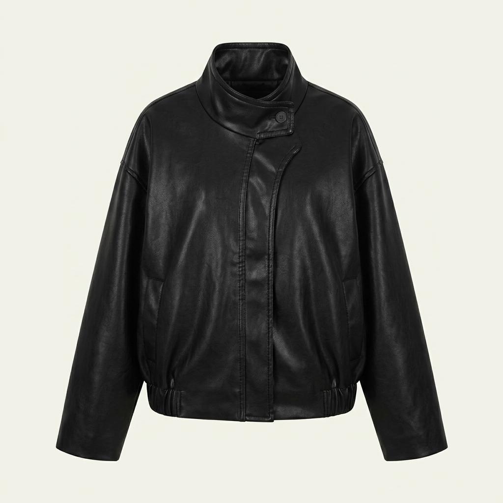 르917 새상품) FAUX LEATHER JACKET 1