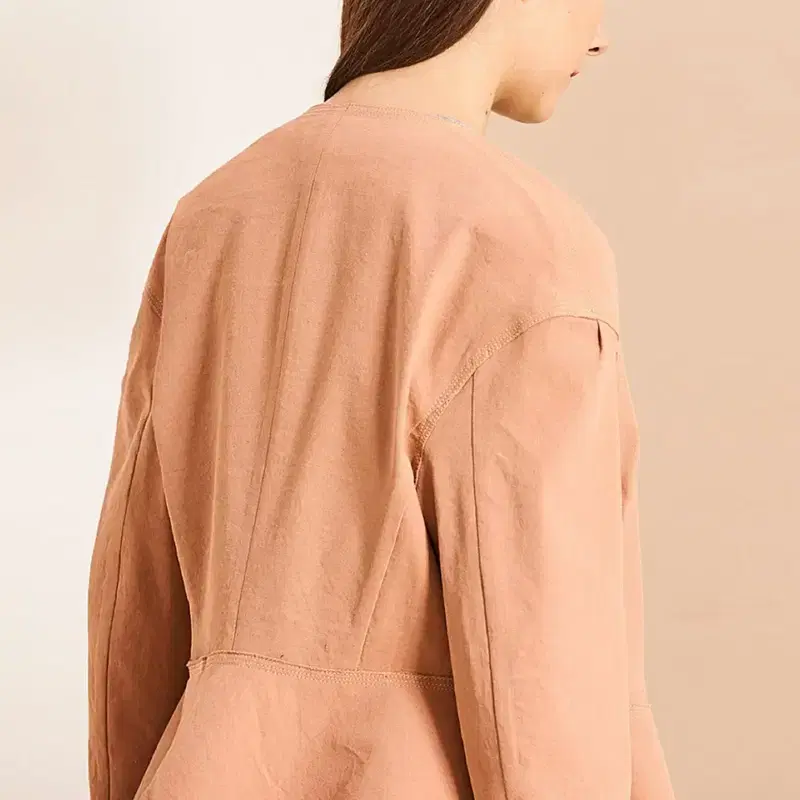 랑방컬렉션(LANVIN) 린넨 블렌드 페플럼자켓 55 5