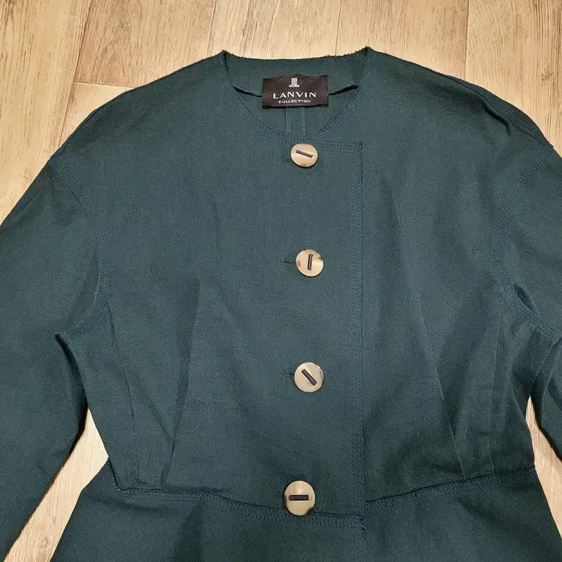 랑방컬렉션(LANVIN) 린넨 블렌드 페플럼자켓 55 7